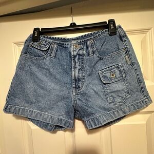 Y2K Vintage Silver Jean Shorts